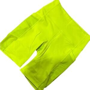 Fabletics Neon Green/Yellow Women's stretch Biker Shorts Size 2X